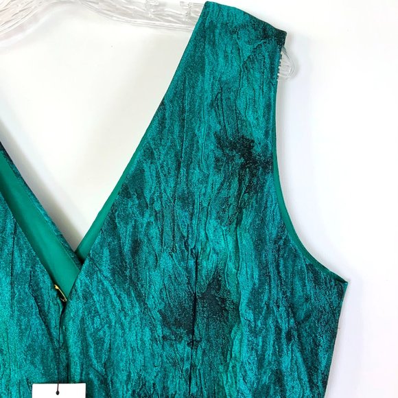 New Siri The Dresden Special Occasion Emerald Green Sleeveless Dress Size 16 - Picture 8 of 16